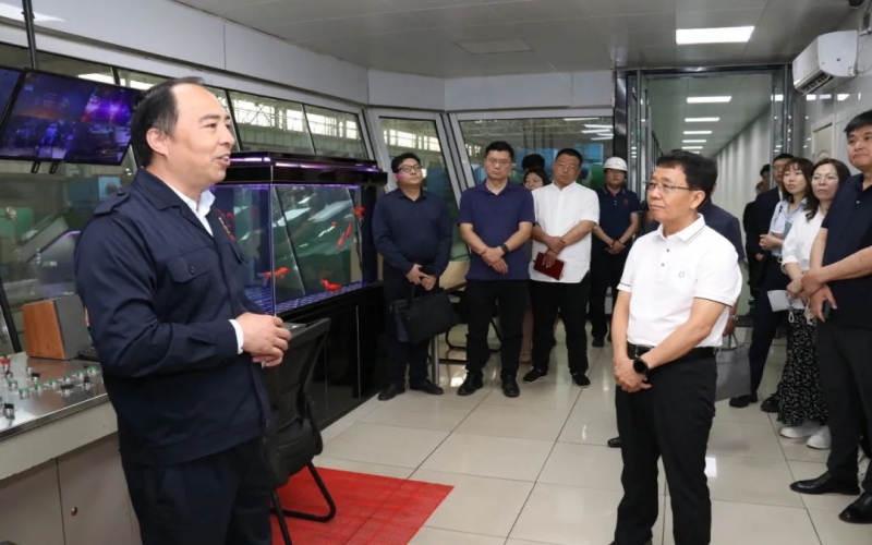 津南区政协副主席陈子苓一行到众博(中国)钢铁集团参观调研